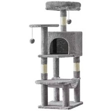 44" Cat Tree Tower Multi Level Cat Condo Scratching Post Hammock Indoor Cats