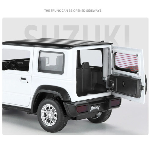 Modellino auto pressofuso 1:24 SUZUKI Jimny SUV simulazione suono luce giocattolo bambini regalo - Foto 4 di 28
