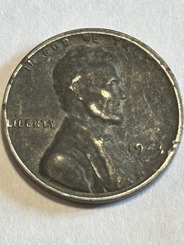 @LQQK@ 1943 S Steel  Penny L In Liberty On The Rim Error Rare 4 Almost Missing