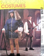 McCall's Costumes 2248 Men's Renaissance Costumes size Z L XL