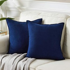 24x24 Pillow Covers, Pack of 2 Throw Pillow 24" x 24" Pack of 2 Navy Blue