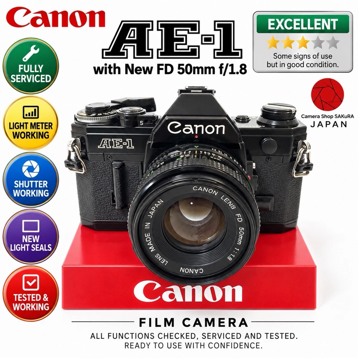 Canon AE-1 SLR Film Cameras for sale | eBay