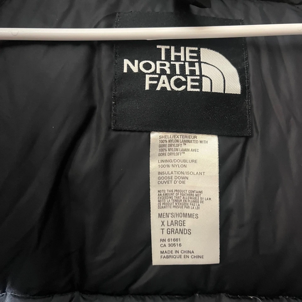 Vintage The North Face Gore Dryloft Hooded Down Puffer Jacket Purple Men Size XL - Image 3 of 4