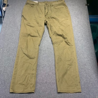 Polo Ralph Lauren Men's Pants Size 34x30 Green Dungarees Straight Leg Casual