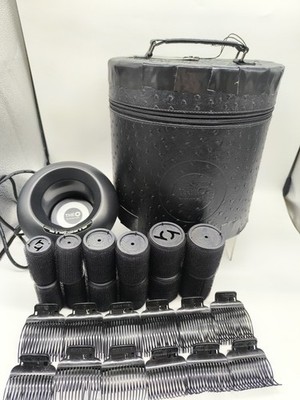 Cloud Nine The O Haarroller Set mit beheiztem Pod, Clips und Tragetasche 12 Rollen