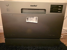 Comfee CDWMT602E2D-UK Compact Table Top Dishwasher Freestanding Silver