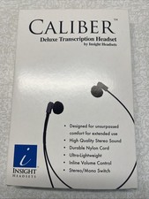 Caliber 3.5 mm Headset for Computer Transcribing Transcription