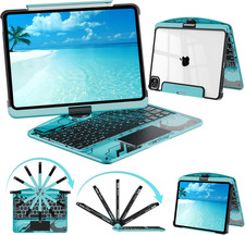 Keyboard Case for Ipad Pro 13-Inch M5 2025 / M4 2024 , Clear Wireless Ipad Pro