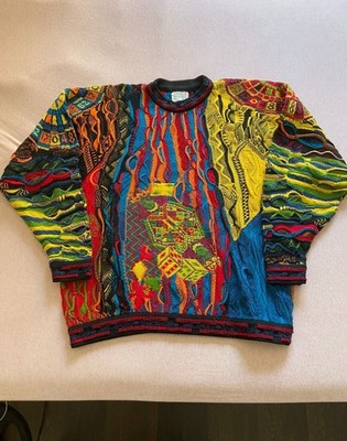 Vintage SUPER RARE Coogi Australia Casino The Gambler Sweater sz L(M/L)