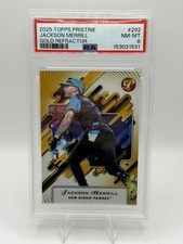 2025 Topps Pristine #292 Jackson Merrill Gold Refractor #/50