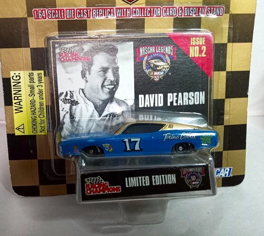 RACING CHAMPIONS/ NASCAR LEGENDS : LOT OF 2:  DAVID PEARSON # 17 – NRFB  - 1998 - Image 4 of 4