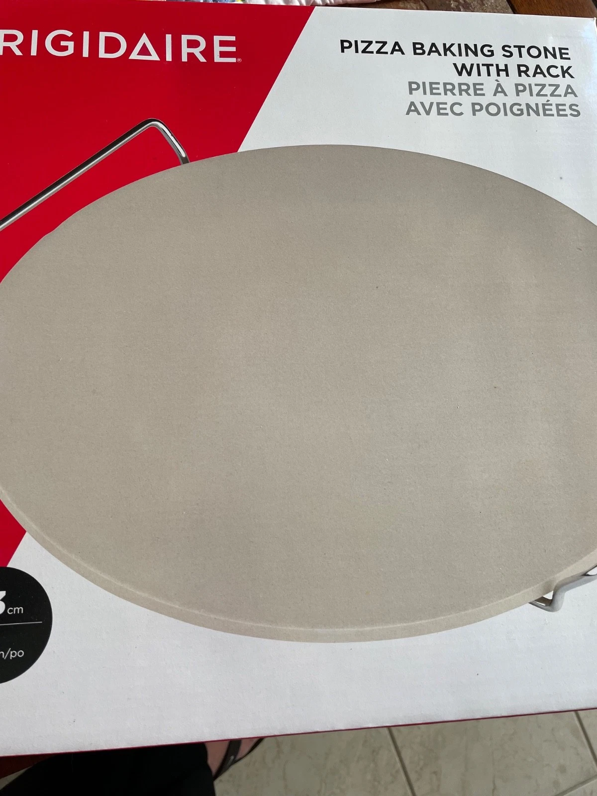 Brand new in original box Frigidaire pizza baking and serving stone platter
Opens in a new window or