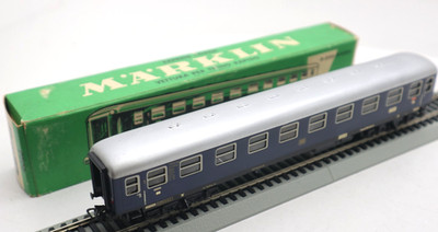 Märklin, HO, 4032, Blue DB Illuminated 1st Class Coach Wagon, C-7 EX/OB