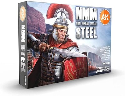 AK Interactive AKI 11601 Non Metallic Metal: Steel Set (6 Paints)