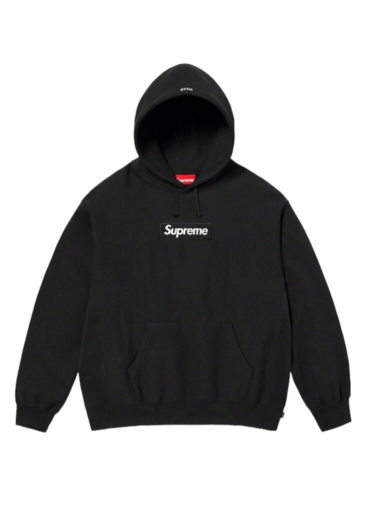 Supreme Box Logo Hoodie Hooded Sweatshirt 2023 FW23 Black Men’s Large