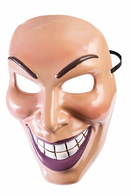 Male Evil Grin Mask Mime Clown Joker Face Killer Jester Big Smile Teeth Purge Ebay