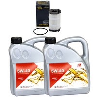 MotoröL Set MotoröL Febi SAE 5W-40 8 Liter + ÖLfilter FüR Audi A8 4.2FSI Quattro