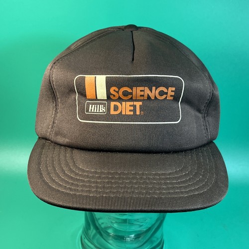 Vtg Hill’s Science Diet Hat Snapback Cap 1980’s Dog Food Brown Insulated