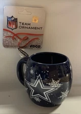 Dallas Cowboys Christmas Tree Holiday Ornament - Team Color Mug - Ceramic