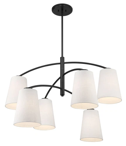 Minka Lavery Headington 6 Light Chandelier, Coal - Picture 5 of 6