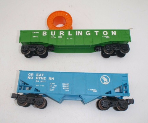 2 Lionel Triebwagen - 9140 Gondel mit Rolle & 9011 Hopper - Bild 5 von 8