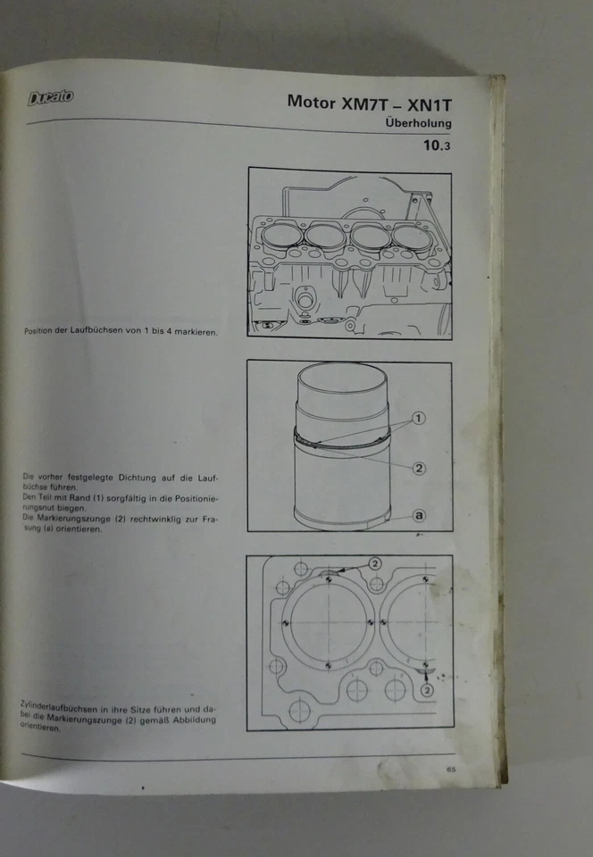 Manual De Taller Fiat Ducato 1800 / 2000 / 2500 DIÉSEL Tipo 280 Desde 1982 - Imagen 4 de 4