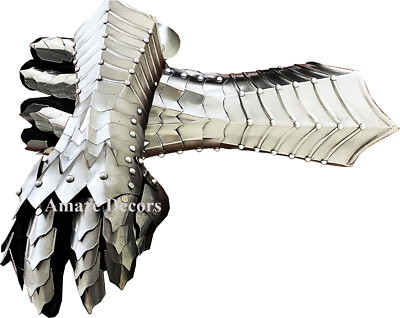 Medieval Gauntlets Steel Armor Gloves Crusader Larp Gauntlets for HalloweenGift