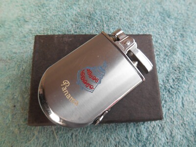 VINTAGE CORONA Cigarette Lighter WITH MEASURING TAPE PANAMA SOUVENIR  UNFIRED!