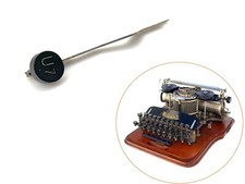 Original U 7 Key for Hammond Typewriter Antique Part Vtg Keytop 12 Multiplex thumbnail