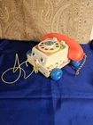 Vintage 1961 Fisher Price #747 Chatter Phone Rotary Telephone Pull Toy #747