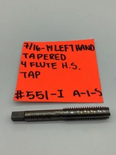 7/16-14 Left Hand Tapered 4-Flute HSS Tap  551-I  A-1-S 