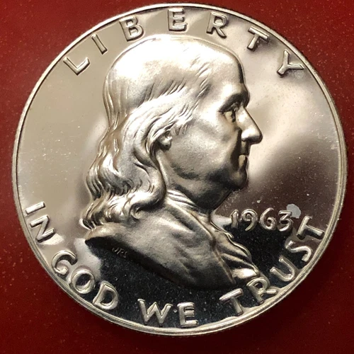 1963      PROOF  FRANKLIN HALF DOLLAR