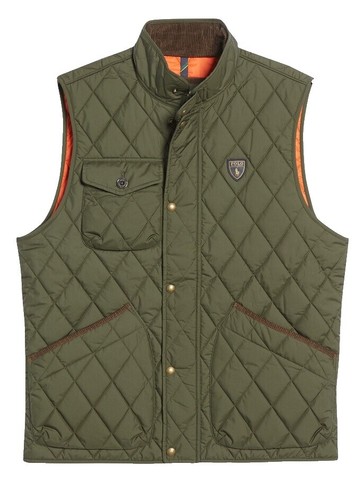 Polo Ralph Lauren Quilted Lamb suede down vest sz L | eBay