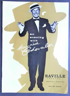Ein Abend mit Maurice Chevalier, Saville Theaterprogramm, London 1962, selten!
