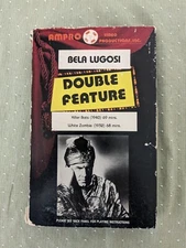 Bela Lugosi Double Feature VHS Killer Bats (Devil Bat) White Zombie Ampro Video