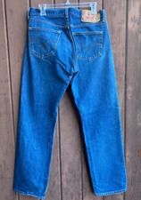 Vintage Levi's 501 Jeans Men's 32x30 Blue Dark Wash Denim Button Fly Excellent