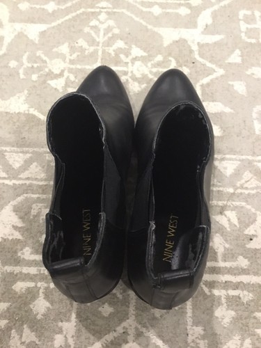 Women’s Nine West Black Leather Pointed Ankle Pull Up Boots size 36/6 - Picture 19 of 19
