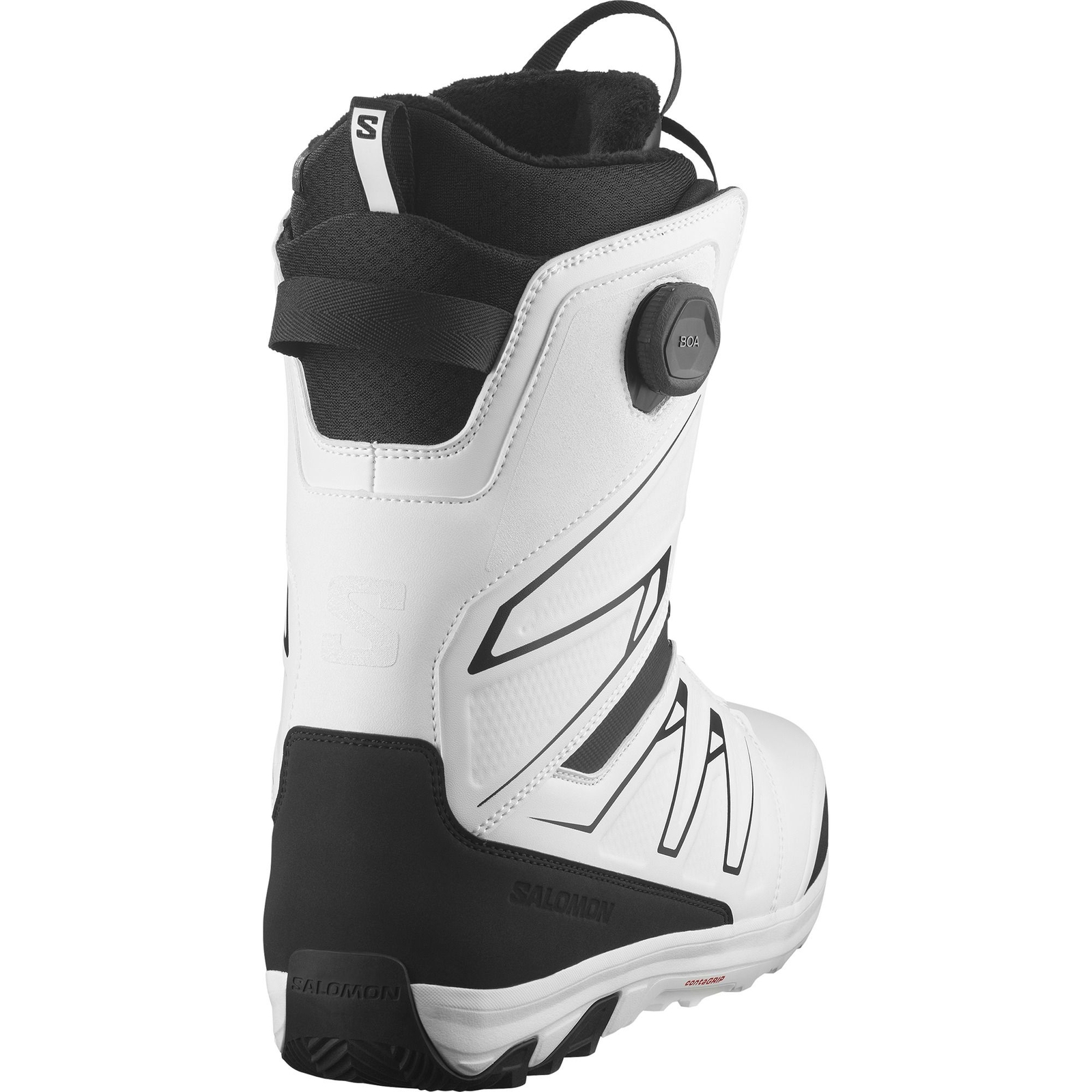 Salomon Launch BOA SJ BOA Stivali da Snowboard Uomo Nero Bianco Nero 29 MY25