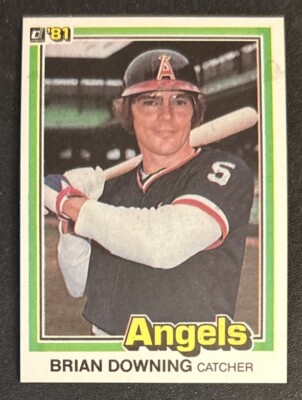 1981 Donruss Brian Downing Baseball Card #410 Angels Catcher VG O/C