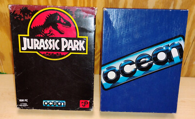 Jurrasic Park by Ocean - For IBM PC 1993 - All 3 Floppy Disks