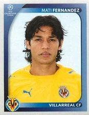 PANINI FOOTBALL 2008 2009 CHAMPIONS LEAGUE MATI FERNANDEZ VILLARREAL
