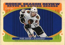 PIUS SUTER ~ 2021-22 O-Pee-Chee RETRO ~ ROOKIE SEASON REVIEW #542 ~ Blackhawks