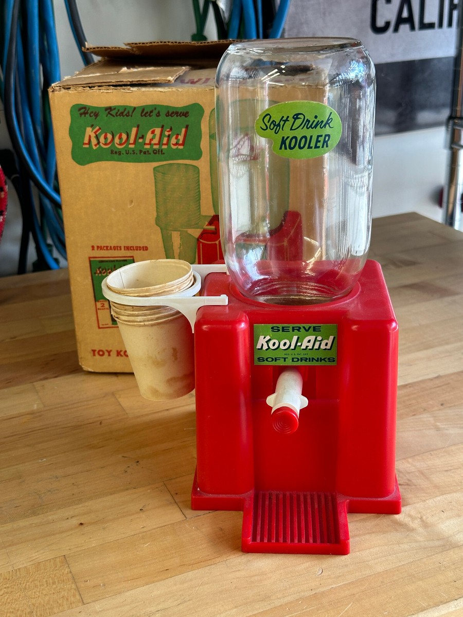 Vintage Kool-Aid Soft Drink Kooler Self Serve Dispenser w/ Cup