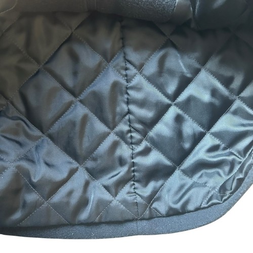 L.L. Bean womens toggle duffle coat size 6 petite navy blue hooded wool Italy - Picture 4 of 12