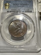 1932 AUSTRALIAN Half Penny PCGS GRADED MS64BN
