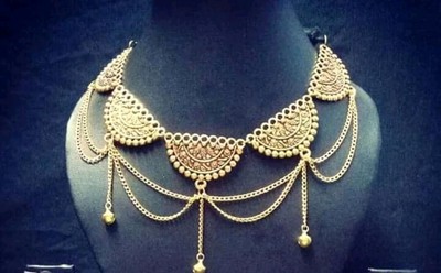 GOLDEN CHANDI Choker NECKLACE | eBay
