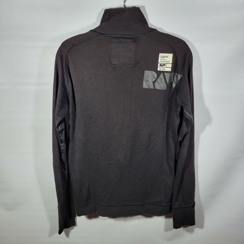 G STAR RAW DENIM 3301 BLACK FULL ZIP 