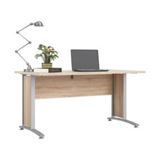Scrivania Porta Pc Computer Ufficio Studio Camera in Legno Quercia Grande