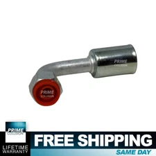 CLIMAPARTS Fitting 90 Degrees Female Standard Aluminum O-Ring #8 w/ FERRULE