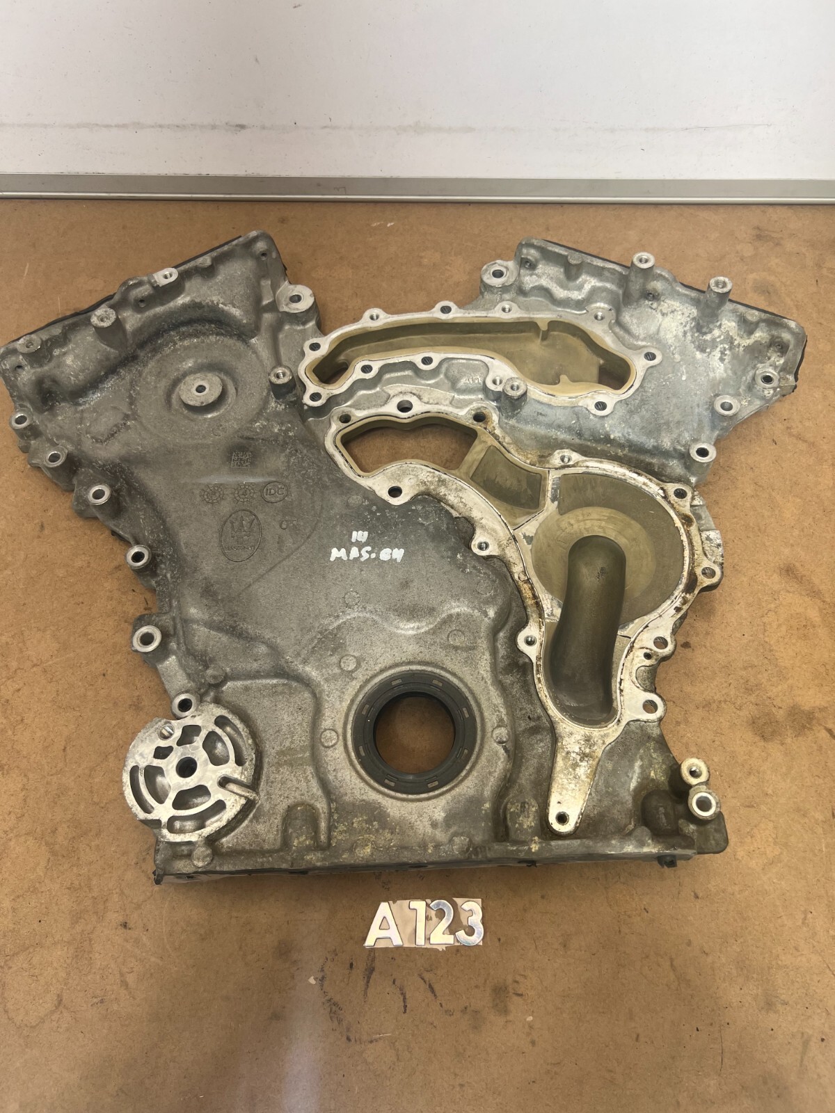 2014 - 2017 Maserati Ghibli 3.0L V6 Engine Motor Timing Chain Cover Plate OEM